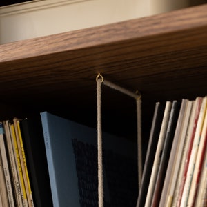 TONN 101 Walnut Wood Record Player Stand Vinyl Storage Limited-Time Offer: Free & Fast Shipping image 8