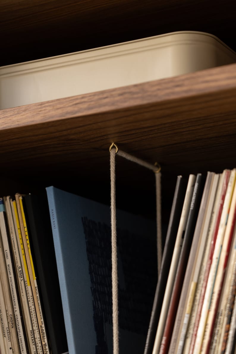 TONN 101 Walnut Wood Record Player Stand Vinyl Storage Limited-Time Offer: Free & Fast Shipping image 8