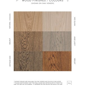 Massiver Holzschreibtisch, moderner Tisch mit Haarnadelbeinen aus Metall amerikanischer Nussbaum Farbe / Finish Bild 7