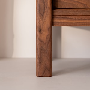 JAMM LOW 160 - Japandi TV stand - Walnut media console and sideboard for bedroom or living room image 9
