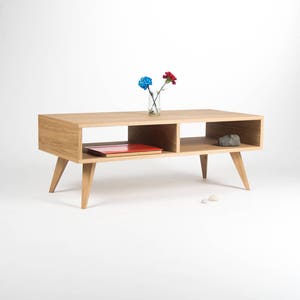 KUUB – TV stand, media console, entertainment center, tv cabinet, mid century modern, made of oak wood