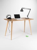 EDGE \u2013 Wooden desk, office table, bureau, mid century modern, solid oak wood