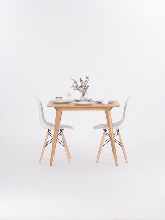 Petite table à manger, table à manger extensible pour petit espace, table  extensible en chêne, table à manger compacte, petits meubles de salle à  manger -  France