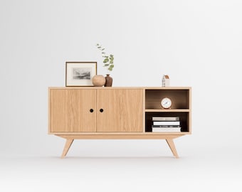 Media stand, sideboard, commode, vinyl storage, tv stand, media cabinet