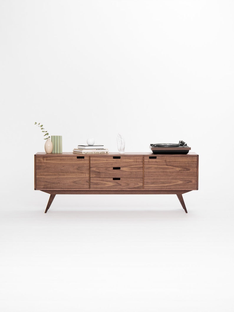 Sideboard, credenza, dresser, commode made of black walnut image 2