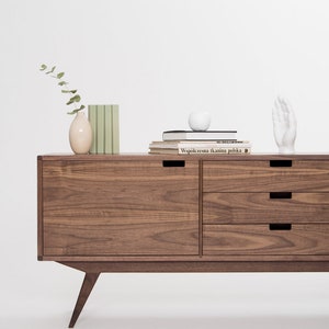 Sideboard, credenza, dresser, commode made of black walnut image 3