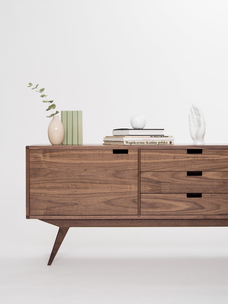 Sideboard, credenza, dresser, commode made of black walnut image 3