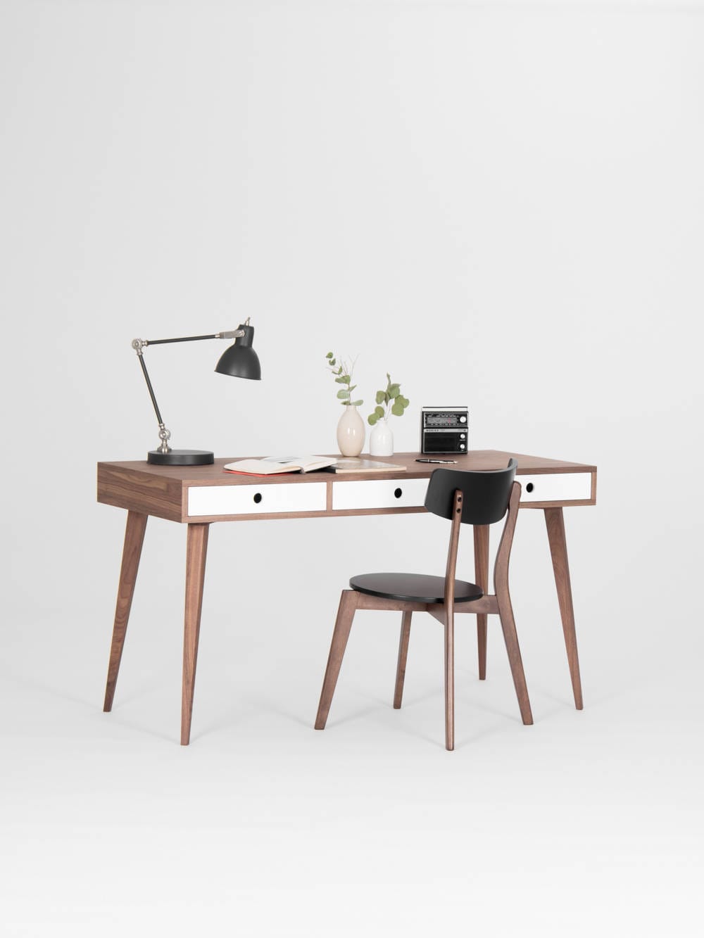 bureau En Noyer, Coiffeuse,