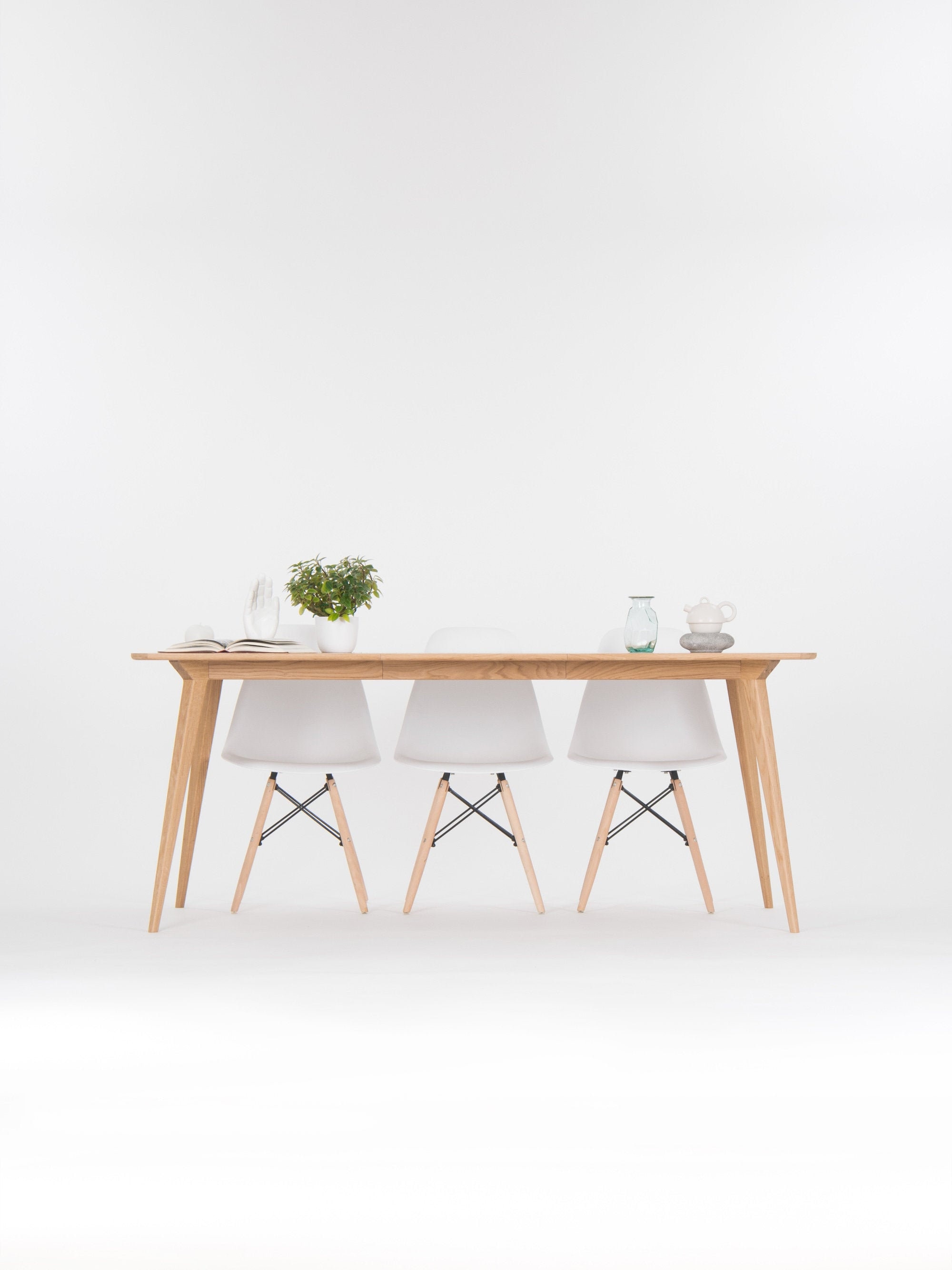 Mesa de comedor extensible, mesa extensible fabricada en madera de roble  Oferta por tiempo limitado: envío rápido y gratuito -  España