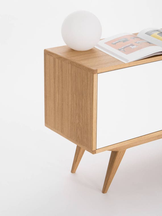 White discount credenza table