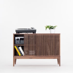 TONN 101 Record player stand, vinyl record storage made of solid oak wood Limited-Time Offer: Free & Fast Shipping image 10