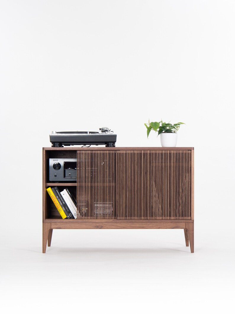 TONN 101 Record player stand, vinyl record storage made of solid oak wood Limited-Time Offer: Free & Fast Shipping image 10