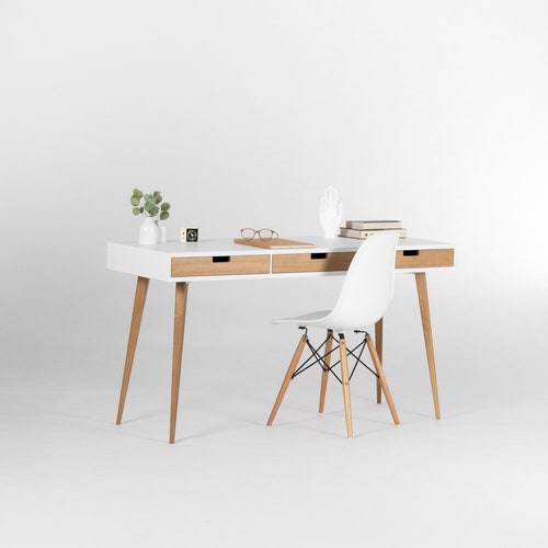 White desk solid wood deals