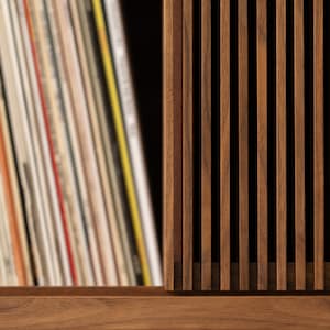 TONN 101 Walnut Wood Record Player Stand Vinyl Storage Limited-Time Offer: Free & Fast Shipping image 10