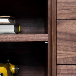 Sideboard, credenza, dresser, commode made of black walnut image 9