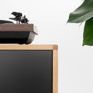 Mid century sideboard, modern credenza, black tv stand image 3