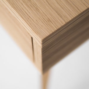 Biurko drewniane dębowe, minimalizm zdjęcie 5