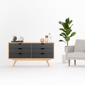 HEIM – Commode, tv stand, chest of drawers, credenza, dresser, filing cabinet, mid century modern