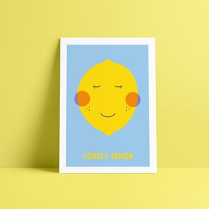 Cute Fruit ‘Lovely Lemon’ Greetings Card Birthday/Anniversary/Valentines/Thank you