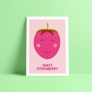 Cute Fruit ‘Sweet Strawberry’ Greetings Card Birthday/Anniversary/Valentines/Thank you
