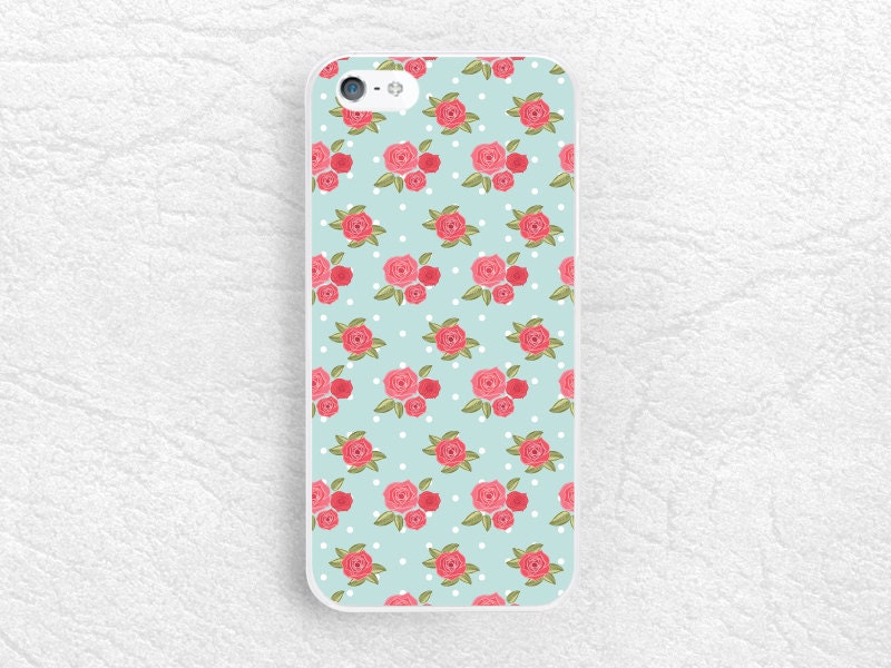 Vintage Mint Green floral phone case for iPhone XS Google Etsy