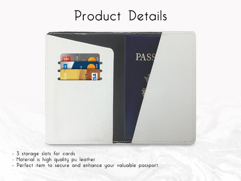 P125 travel accessories FREE name monogram Custom Personalized PU leather Passport Holder travel wallet travel holder Cute Bear /& Rabbit