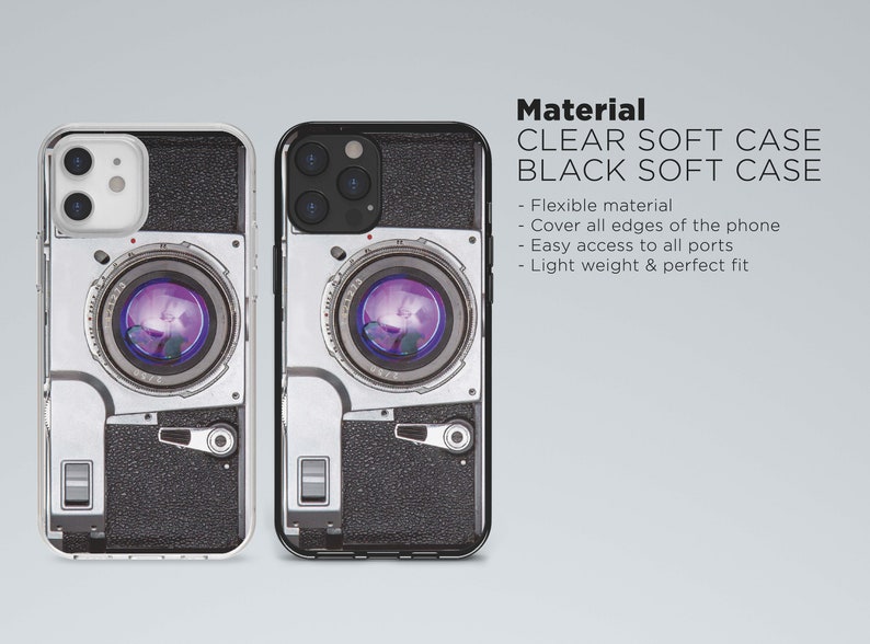 Vintage Style Camera Phone Case for Iphone 14 13 Pro 12 11 Etsy