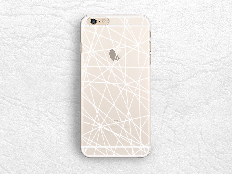 White Outline Abstract Clear Transparent Phone Case For Iphone Etsy White Outline Abstract Clear Transparent Phone Case For Iphone Etsy