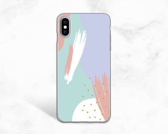 Abstract Paint pattern phone case for iPhone XS Max, iPhone XR, Google Pixel 3, Samsung S9 Plus, Note 9, OnePlus 6, LG G7, Nexus 5X -P134