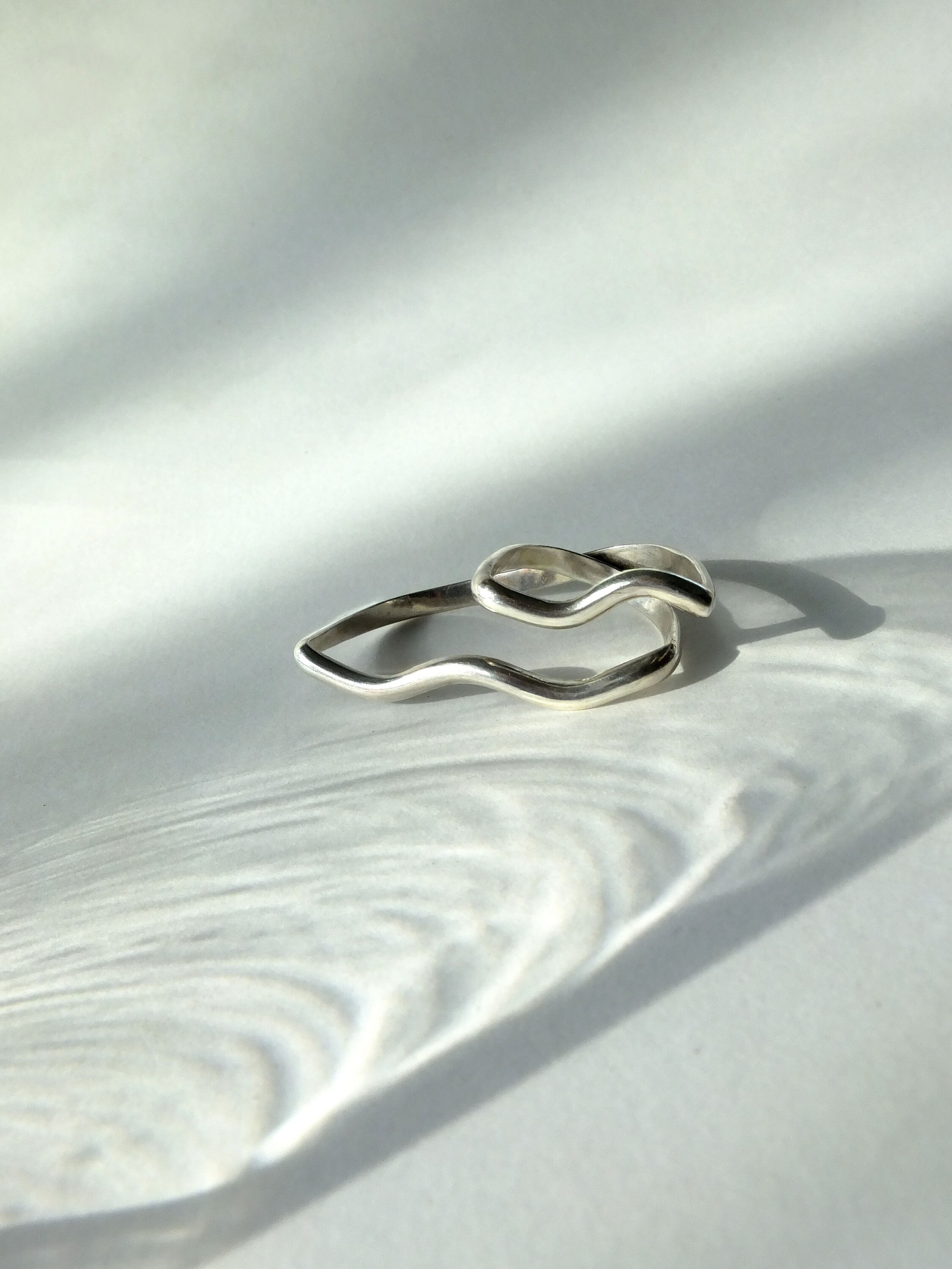 Two Fingers Ring, Sterling Silver Jewel, Minimalist. and Modern - Etsy