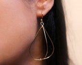 Gold plated geometrical earrings