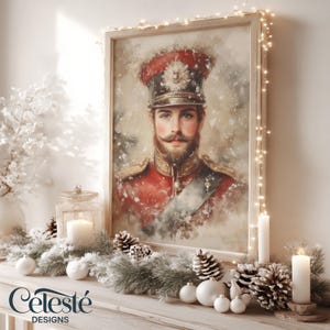 Victorian Nutcracker Christmas Print: Vintage Holiday Portrait (Digital Download)