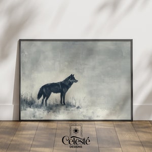 Arte de pared imprimible / Descarga digital / Impresión de invierno nevado / Impresión navideña / Pintura navideña en acuarela / Foto de paisaje invernal