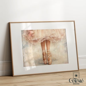 Balletcore Print: Coquette Pink Room Decor (Digital Download)
