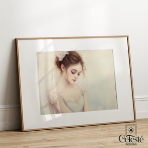 Coquette Ballerina Art Print: Pink Balletcore Room Decor (Digital Download)