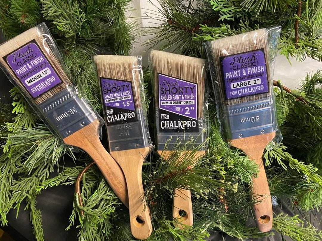 Chalkpro Plush Synthetic Brushes Angled or Flat Etsy