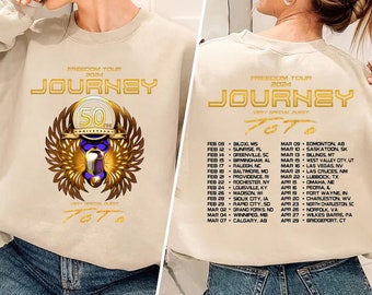 Journey Freedom Tour 2024 Shirt, Journey With Toto 2024 Concert Shirt, Journey Band Fan Shirt, Journey Shirt Gift, Journey Freedom Tour Tee