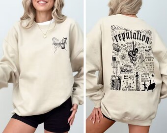 Vintage Reputation Sweatshirt, Reputation Snake Shirt, Reputation Album Shirt, Swiftie Merch, TS Vintage Merch, Shirt For Fan