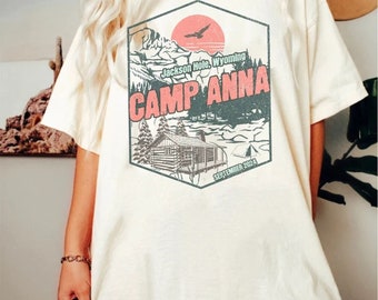 Camp Bachelorette Shirt - Custom Camping Bachelorette Party Shirts, Mountain Bride Tee, Retro Lake Theme, Bridal Party Gifts, Hiking Tees