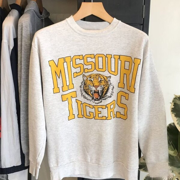 Vintage Missouri Tigers Logo Sweatshirt, University of Missouri Shirt, NCAA Shirt, Fußball- Basketball T-Shirt, Vintage Shirt, Unisex Shirt