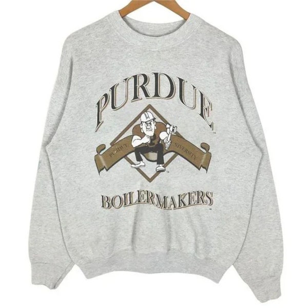 Vintage Purdue Boilermakers Sweatshirt, Purdue University Shirt, PU Shirt, NCAA Basketball, Vintage Shirt, Unisex Shirt Sweatshirt Hoodie