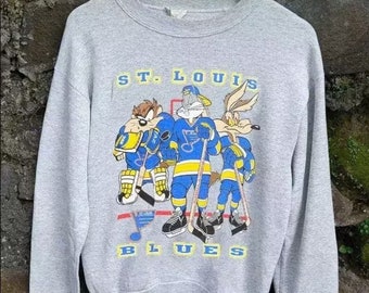 St. Louis Blues Sweatshirt, Blues Tee, Hockey Sweatshirt, Vintage Sweater, College Sweater, Hockey Fan Shirt, St. Louis Hockey Shirt