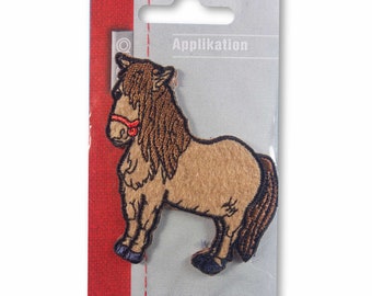 Application horse light approx. 7.0 x 6.3 cm iron-on patch