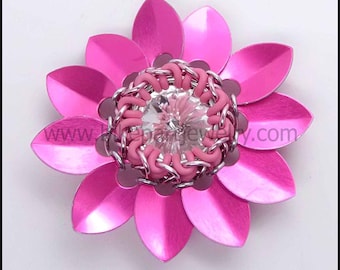 Originele Chainmaille Rivoli bloemhandleiding