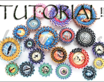 TUTORIAL - Cabochons in Chain Maille wikkelen - 11 verschillende ringcombinaties voor 7 maten glazen cabochons - Gemiddeld niveau