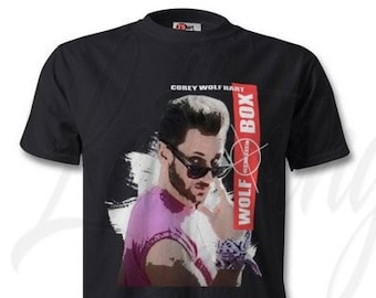 Maglietta della serie TV Futureman Corey Wolf Hart "Wolf in the Box" World Tour 1985/ Futureman / Magliette / Wolf / Tiger / Joosh / Maglietta