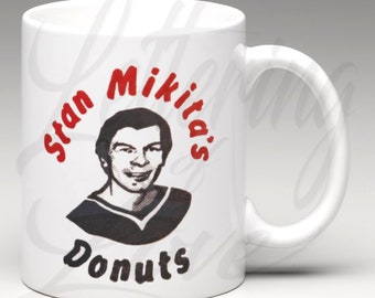 Wayne&#39;s World Inspired Stan Mikita&#39;s Donuts 11 oz. Coffee Mug ⎪ Mike Myers| Wayne&#39;s World| Saturday Night Live ⎪ SNL ⎪ White Coffee Tea Mug
