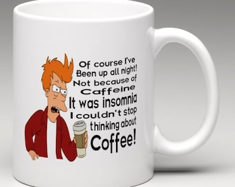 Futurama Coffee Mug | Fry Coffee Mug | Coffee Mug | Tea Mug | Birthday Gift | Coffee Cup