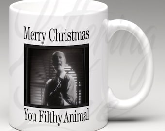 Home Alone Inspired "Angels With Filthy Souls" Merry Christmas You Filthy Animal 11oz Coffee Mug ⎪ Home Alone ⎪ Coffee Mug ⎪ Coffee Cup