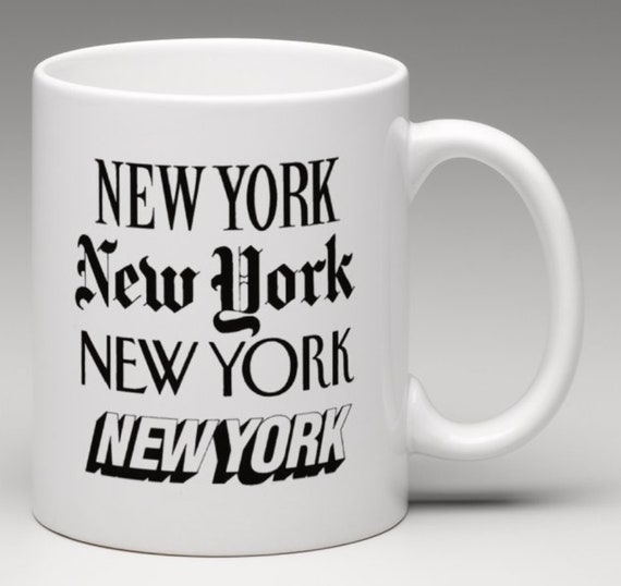 Raadplegen overal module New York koffiemok NEW YORK New York New York koffiemok NYC - Etsy België